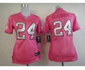 nike women nfl jerseys dallas cowboys #24 claiborne pink[nike love's]