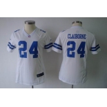 nike women nfl jerseys dallas cowboys #24 claiborne white[claiborne][nike]