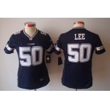 nike women nfl jerseys dallas cowboys #50 lee blue[nike limited]