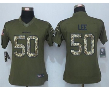 nike women nfl jerseys dallas cowboys #50 sean lee army green[nike Limited Salute To Service]