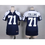 nike women nfl jerseys dallas cowboys #71 collins blue[nike thankgivings]