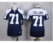 nike women nfl jerseys dallas cowboys #71 collins blue[nike thankgivings]