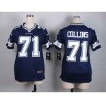 nike women nfl jerseys dallas cowboys #71 collins blue[nike]