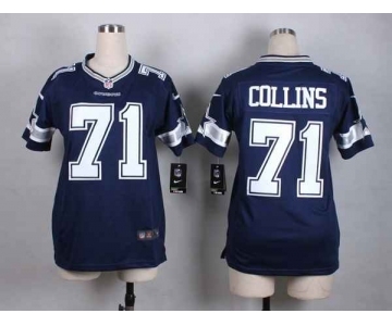 nike women nfl jerseys dallas cowboys #71 collins blue[nike]