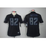 nike women nfl jerseys dallas cowboys #82 witten black[nike impact limited]