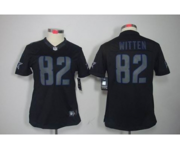 nike women nfl jerseys dallas cowboys #82 witten black[nike impact limited]