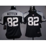 nike women nfl jerseys dallas cowboys #82 witten blue thankgivings[nike]