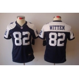 nike women nfl jerseys dallas cowboys #82 witten blue[nike limited throwback]