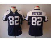 nike women nfl jerseys dallas cowboys #82 witten blue[nike limited throwback]