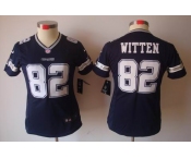 nike women nfl jerseys dallas cowboys #82 witten blue[nike limited]