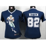 nike women nfl jerseys dallas cowboys #82 witten blue[portrait fashion]