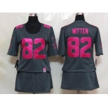 nike women nfl jerseys dallas cowboys #82 witten dk.grey[breast cancer awareness]