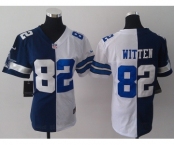 nike women nfl jerseys dallas cowboys #82 witten white-blue[Elite split]