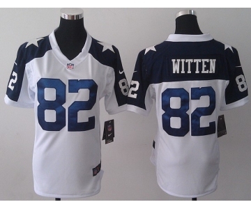 nike women nfl jerseys dallas cowboys #82 witten white[nike throwback]