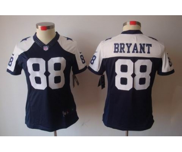 nike women nfl jerseys dallas cowboys #88 bryant blue[nike limited throwback]