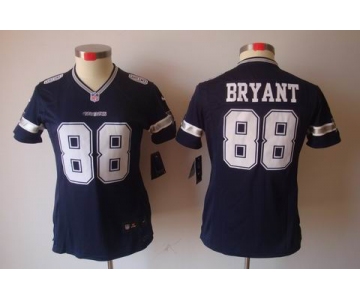 nike women nfl jerseys dallas cowboys #88 bryant blue[nike limited]