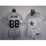 nike women nfl jerseys dallas cowboys #88 bryant [fem fan zebra]