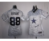 nike women nfl jerseys dallas cowboys #88 bryant [fem fan zebra]