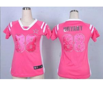 nike women nfl jerseys dallas cowboys #88 bryant pink[fashion Rhinestone sequins]