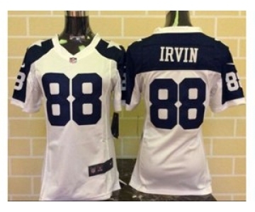 nike women nfl jerseys dallas cowboys #88 irvin white[nike throwback][irvin]