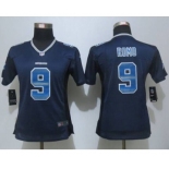 nike women nfl jerseys dallas cowboys #9 romo blue[Strobe Limited]