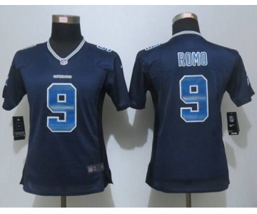 nike women nfl jerseys dallas cowboys #9 romo blue[Strobe Limited]