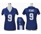 nike women nfl jerseys dallas cowboys #9 romo grey blue[draft him ii top]