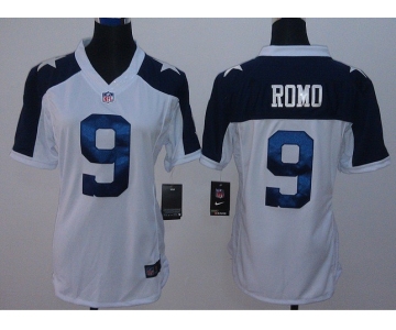 nike women nfl jerseys dallas cowboys #9 romo grey blue[nike limited thankgivings]