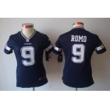 nike women nfl jerseys dallas cowboys #9 romo grey blue[nike limited]