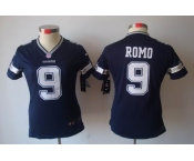 nike women nfl jerseys dallas cowboys #9 romo grey blue[nike limited]