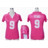 nike women nfl jerseys dallas cowboys #9 romo grey pink[draft him ii top]