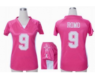 nike women nfl jerseys dallas cowboys #9 romo grey pink[draft him ii top]