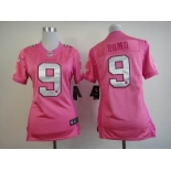 nike women nfl jerseys dallas cowboys #9 romo grey pink[nike love's]