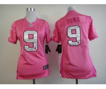 nike women nfl jerseys dallas cowboys #9 romo grey pink[nike love's]