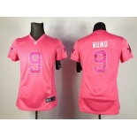 nike women nfl jerseys dallas cowboys #9 romo grey pink[nike]