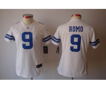 nike women nfl jerseys dallas cowboys #9 romo white[nike limited]