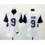 nike women nfl jerseys dallas cowboys #9 romo white[nike throwback]