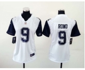 nike women nfl jerseys dallas cowboys #9 romo white[nike throwback]