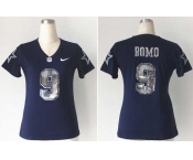 nike women nfl jerseys dallas cowboys #9 tony romo blue jerseys