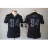 nike women nfl jerseys dallas cowboys #94 ware black[nike impact limited]