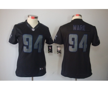 nike women nfl jerseys dallas cowboys #94 ware black[nike impact limited]