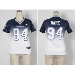 nike women nfl jerseys dallas cowboys #94 ware blue-white[nike drift fashion][second version]