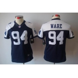 nike women nfl jerseys dallas cowboys #94 ware blue[nike limited throwback]