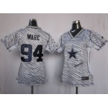 nike women nfl jerseys dallas cowboys #94 ware [fem fan zebra]