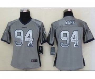 nike women nfl jerseys dallas cowboys #94 ware grey[Elite drift fashion]