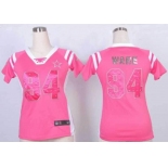 nike women nfl jerseys dallas cowboys #94 ware pink[fashion Rhinestone sequins]