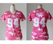 nike women nfl jerseys dallas cowboys #94 ware pink[fashion camo]