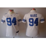 nike women nfl jerseys dallas cowboys #94 ware white[nike limited]