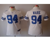 nike women nfl jerseys dallas cowboys #94 ware white[nike limited]