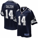 Youth Dallas Cowboys #14 Andy Dalton NFL Pro Line Navy Team Player Jersey